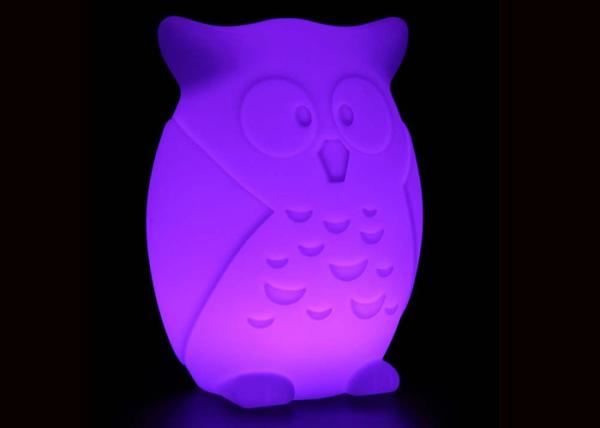 Rechargeable Battery LED Owl Night Light with 16 Colors Remote Control