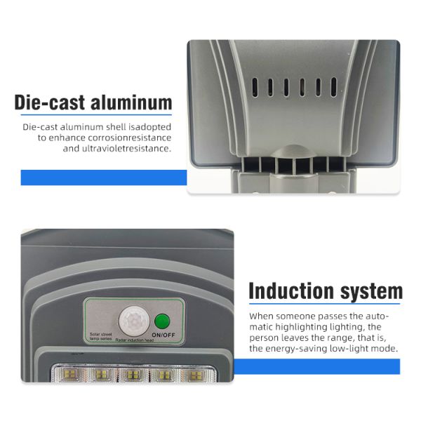 Outdoor Integrated 100W LED Solar Streetlights with High Lumen