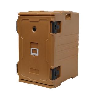 High Capacity Thermoport Food Container Quick Access Coffee Color Hotel