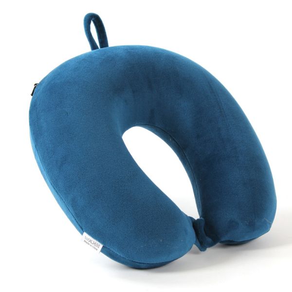 Travel Pillow Memory Foam Head Neck Support for Traveling Soft Washable Cover Included