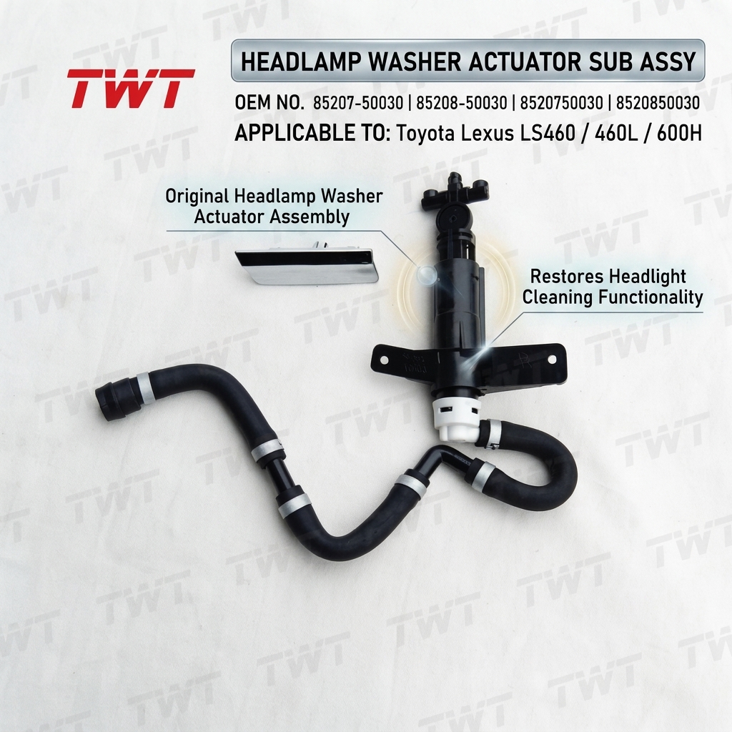 TWT LH RH HEADLAMP WASHER ACTUATOR SUB ASSY 85207-50030 85208-50030 8520750030 8520850030 for Toyota Lexus LS460 460L 600H