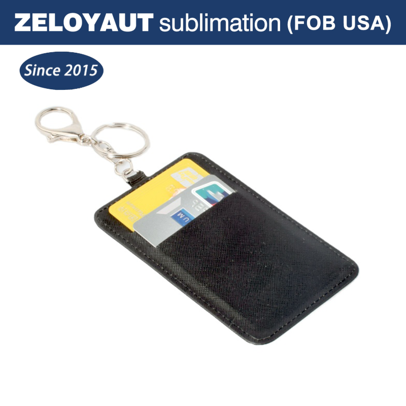 Zeloyaut Sublimation Blank Wholesale PU Leather Business Card Holder Custom logo Printed Credit Card Holder Passport Holder
