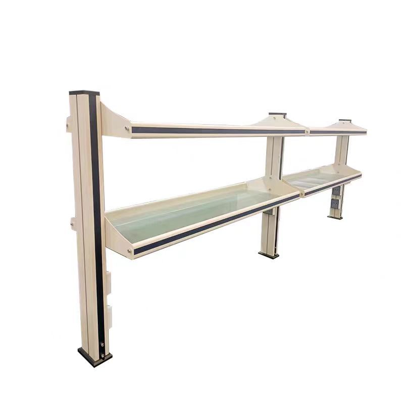 Aluminum Alloy / Glass Laboratory Accessories Benchtop Lab Reagent Rack