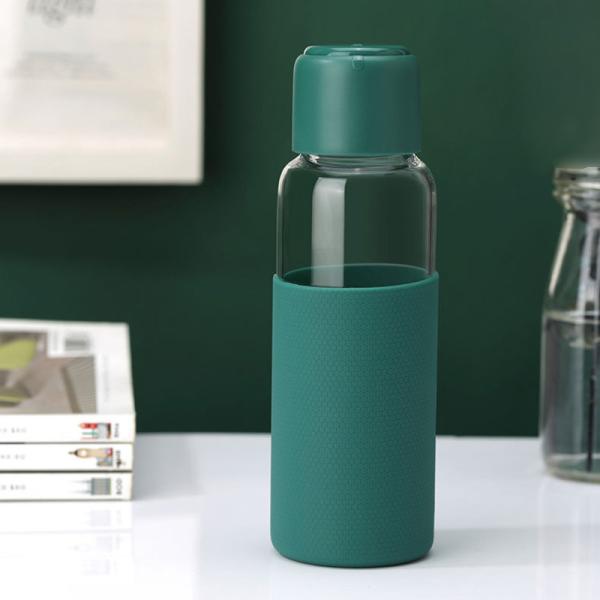 Anti Scalding Unbreakable Glass Water Bottle Custom Logo Printed 350ML Capacity