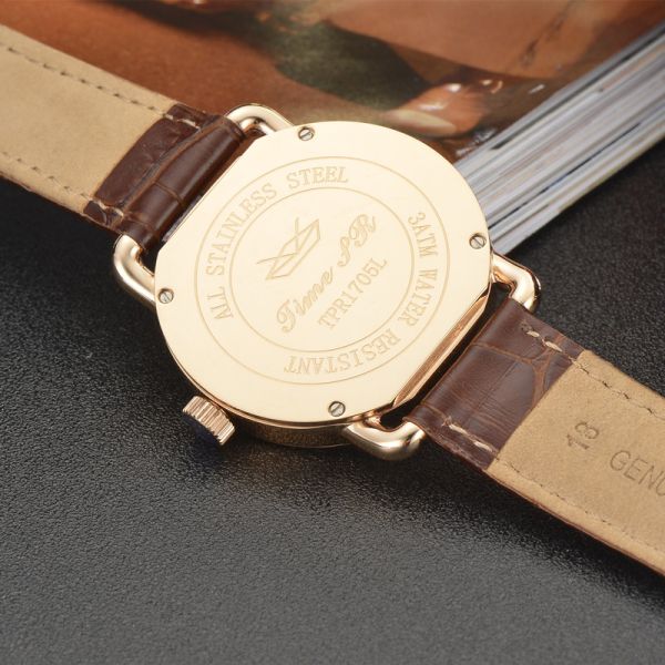 Silver/Black Automatic Date Quartz Watch with Stainless Steel Case - Custom Logo Available