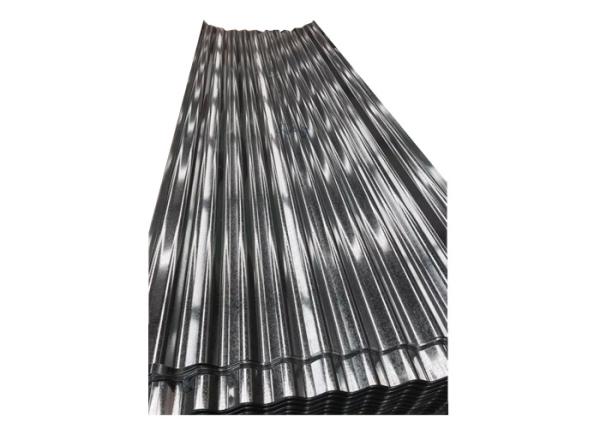 Silver Color Corrugated Galvanized Steel Roof Panel Elongation 10% - 20%