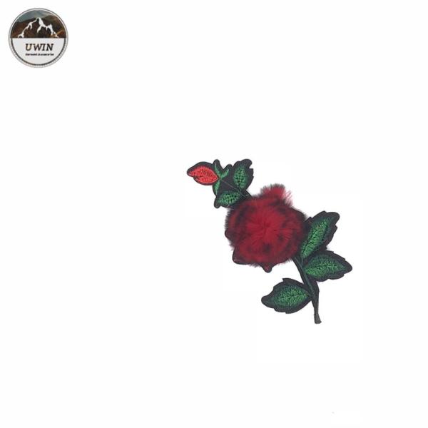 Distinct Design Floral Embroidery Patches , Eco Friendly Stick On Patches For Clothes