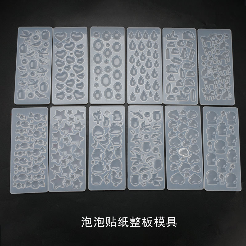 DIY crystal dropper mold, gemstone patch, multi specification star pendant, pendant, sticker, silicone mold