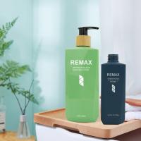Botão de plástico de 250 ml de shampoo e loção de design moderno para o cuidado do corpo