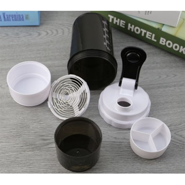 Свободные инструменты разминки фитнеса бутылки шейкера протеина BPA 600ml пластиковые