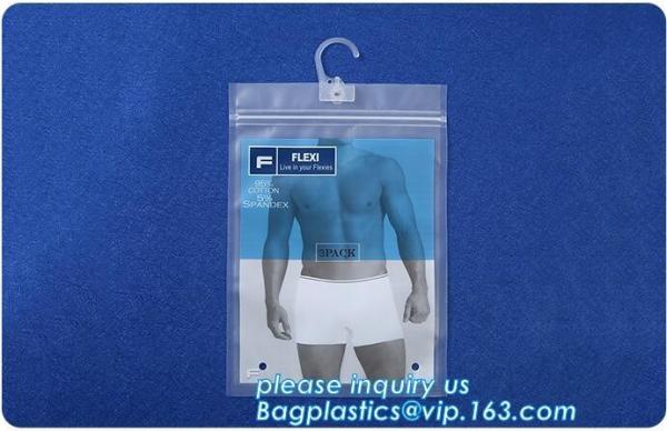 Hook Top zip plastic bag food packaging/ 3 side seal zipper bag/ stand up pouch k bag for meat,pork,beef,sea food