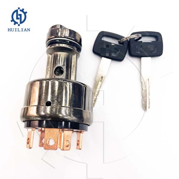 Переключатель зажигания аксессуаров экскаватора переключателя начала частей экскаватора PC200-8 PC300-8 с ключами