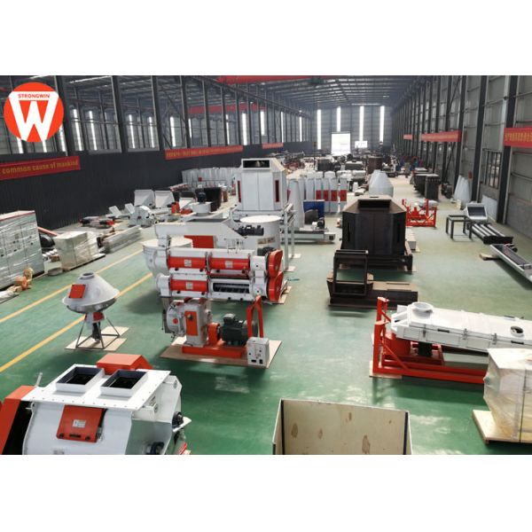 Pelletizing SZLH350 10mm 5T/H Animal Feed Mill Plant