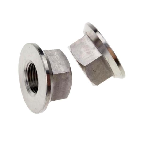Titanium  Custom Fasteners Hex Flange Head Nuts For Auto Parts  Bolts Screws