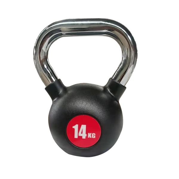 Steel Kettlebell Rubber Coated Dumbbell for Gym Home