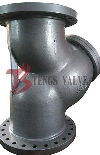 Cast Carbon Steel Flanged Wye Strainer Lightweight For Low / High Pressure