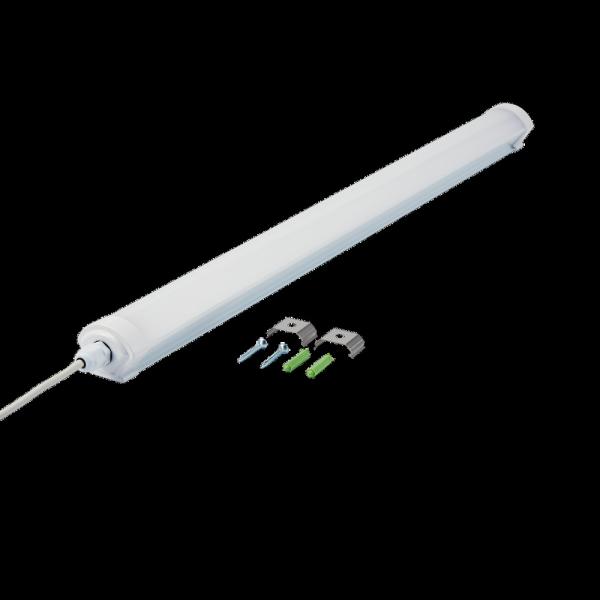 IP66 18W Lâmpada 3000K/4000K/5000K Material de PC à prova de fogo Luz triproof LED