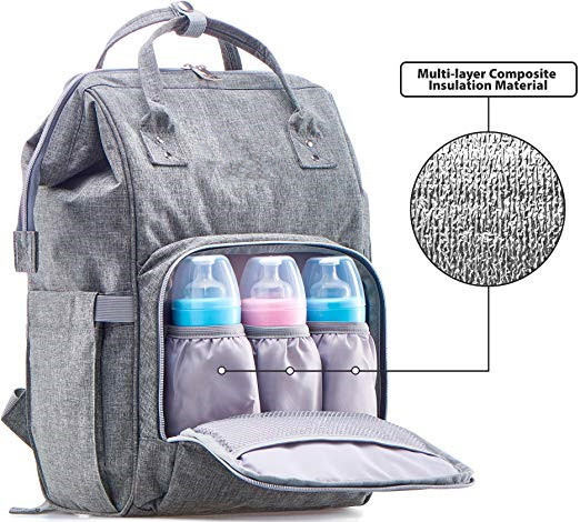 Waterproof Baby Girl Diaper Backpack , Stylish Maternity Nappy Bag Backpack