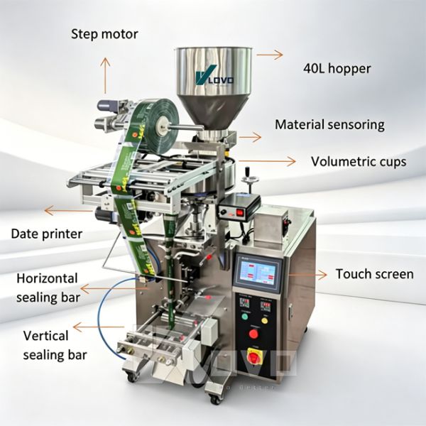 Laundry Powder Packing Machine Washing Detergent Powder Filling Sealing Packing Machine