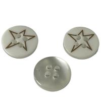 O falso peroliza botões Sil da resina de 20mm? Uso da estrela do ouro da cópia de Ked no vestuário das blusas