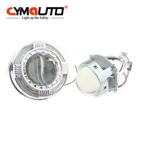 O projetor de cristal do diodo emissor de luz encobre o halo Ring Cover da luz do carro de 3 polegadas