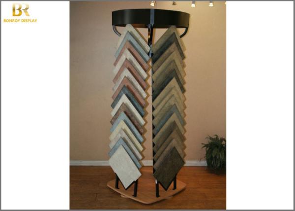 Premium Flexible Tile Showroom Display Stands / Metal Flooring Display Racks