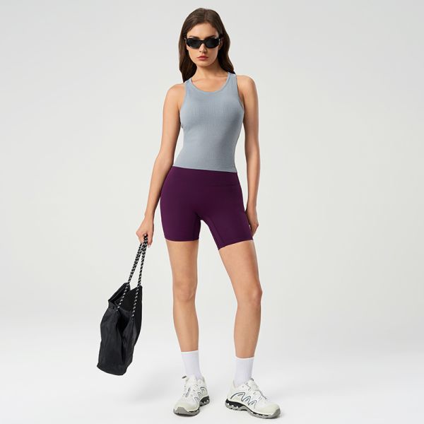High Waisted Teal Workout Biker Shorts for Women Buttery Soft Stretchy 4 Inch Inseam