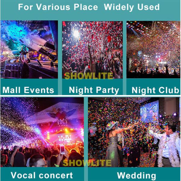 машина влияния этапа Confetti СО2 СИД полного цвета 25W