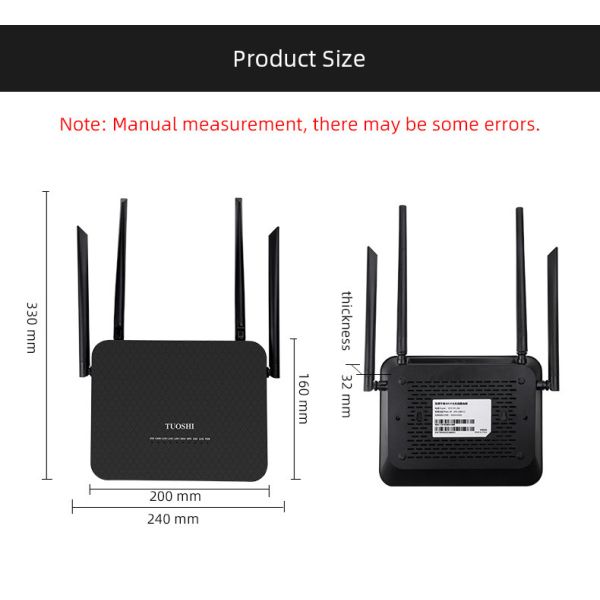 5G WiFi 6 Gigabit Router 802.11ax Dual Band Wireless Router