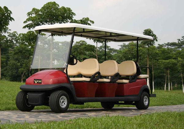 Street Legal 8 Seater Golf Cart 3.7kw KDS Motor For Airport Passenger