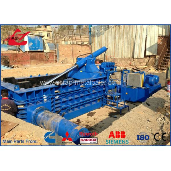 200 Tons Scrap Metal Baler Machine For Leftover Metals / Copper / Aluminum , Siemens Motor
