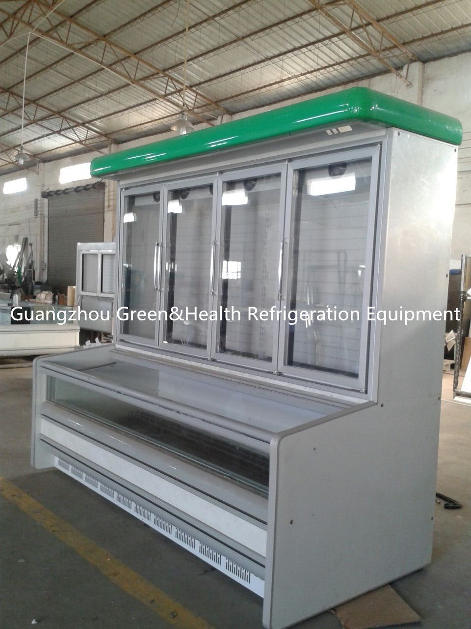 1500L выпивает более Chiller Retrofit, изогнутый стеклянный замораживатель комбинации с CE