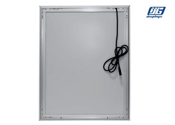 Ultra-thin Clip Silver Snap Poster Frames LED Light Box Energy Saving