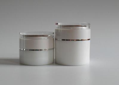 Frosted Clear Eye Cream Glass Cosmetic Jars With Black Lid 5g 10g 15g