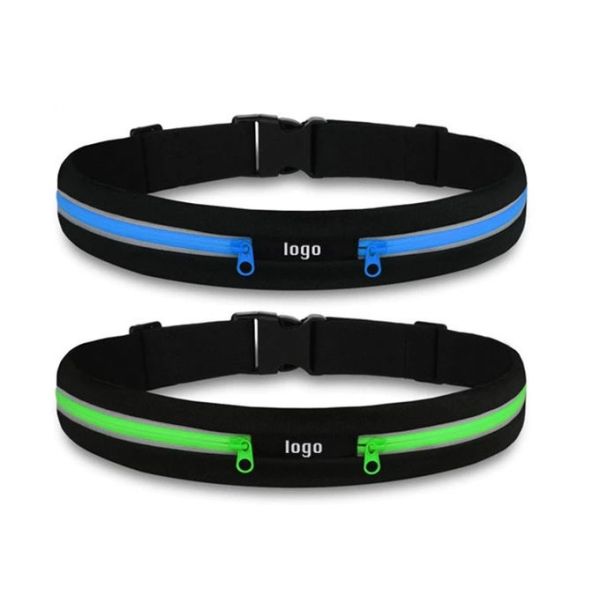 Adjustable High Grade Sport Waist Belt Bag TPU Coating Waterproof Waist Bag