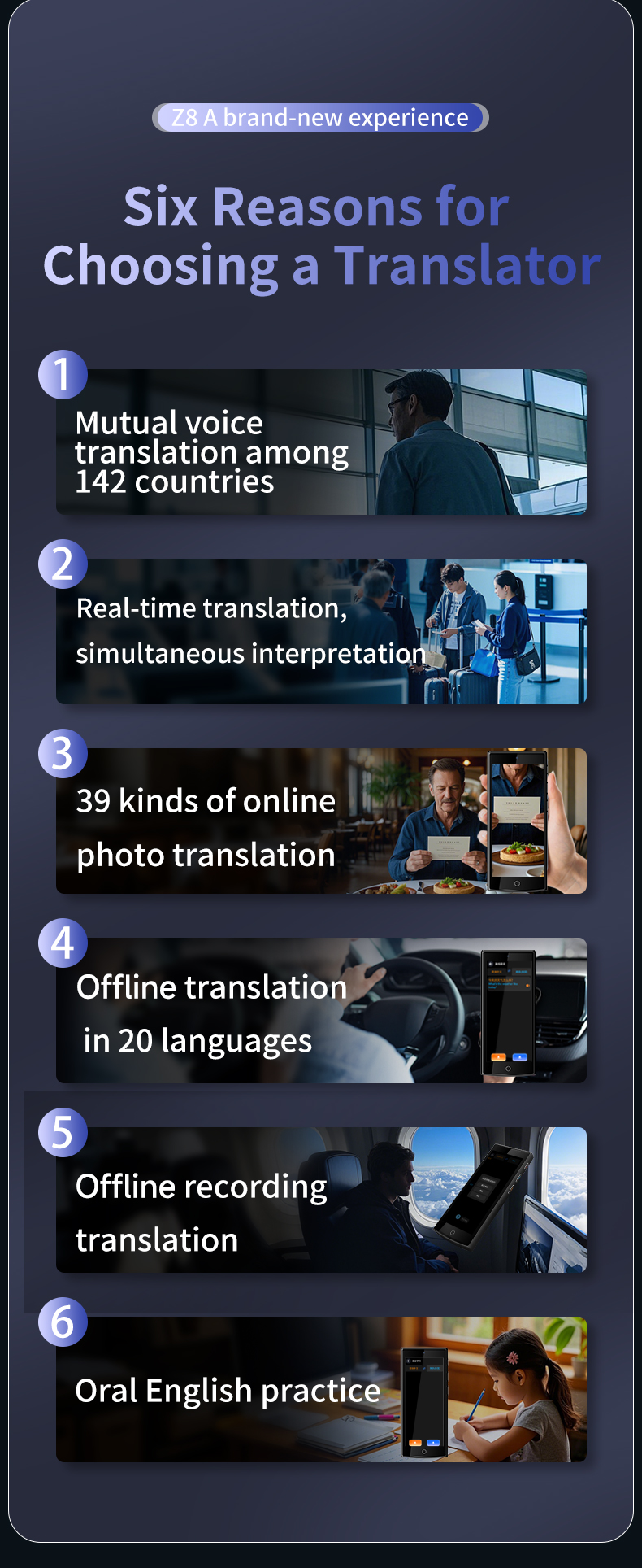 ChatGPT 4G Simcard Translator Instant Two Way Smart Voice Translator Device 142 Languages