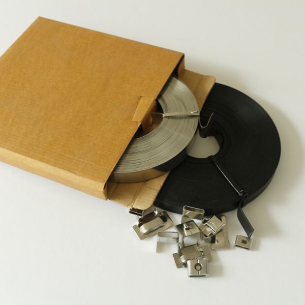 Полиэстер покрыл ремни обруча вытыхания металла связи 4.6mm кабеля нержавеющей стали