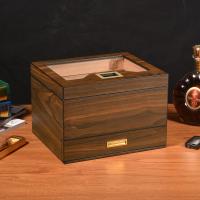 Impresión de etiquetas de cigarros con humidor con temperatura ajustable con ventana transparente Impresión de etiquetas impermeables