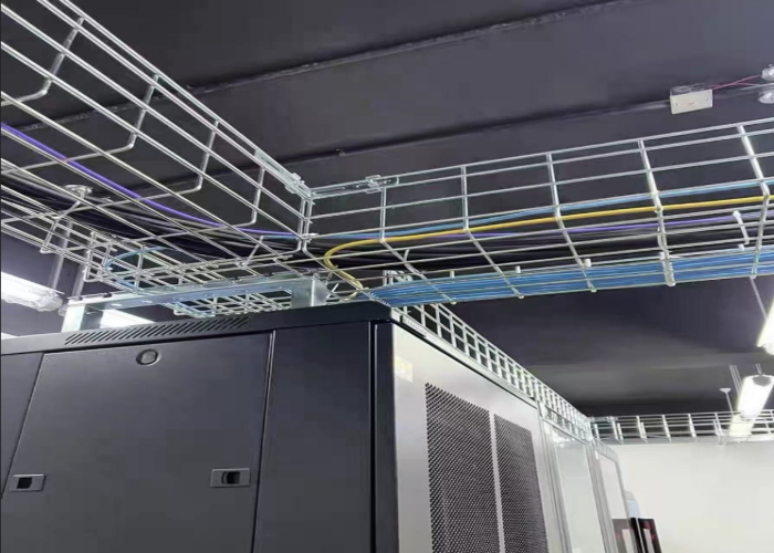 Lightweight 10 Ft Wire Mesh Basket Cable Tray 2-24 In