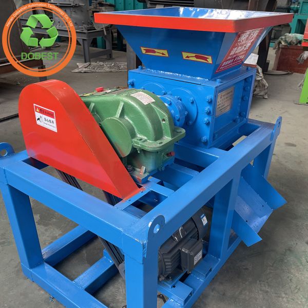 7.5kW Thickened Body Plate Dual Shaft Single Motor Shredder for Scrap PVC HDPE