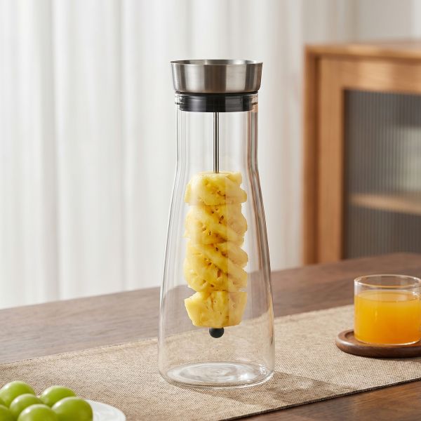 Modern Clear Glass Tea Kettle High Borosilicate Thickened Water Pots Custom Logo