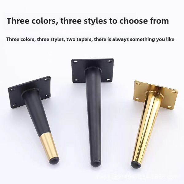 Brass Inclined Conical Leg for Furniture for Coffee Tables Chairs Beds Cabinets Sofas Gold Chromium Iron for Kitchen Hotel Use