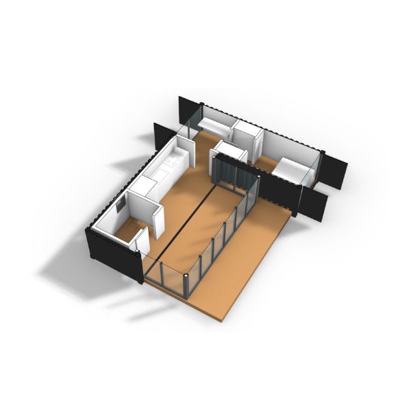 Водоустойчивый портативный живущий дом роскошное подгонянное совмещенное 20GP контейнера