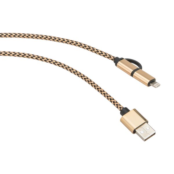 Кабель Слевинг, кабель с оплеткой электропитания ПК хлопка Слевинг для кабеля УСБ