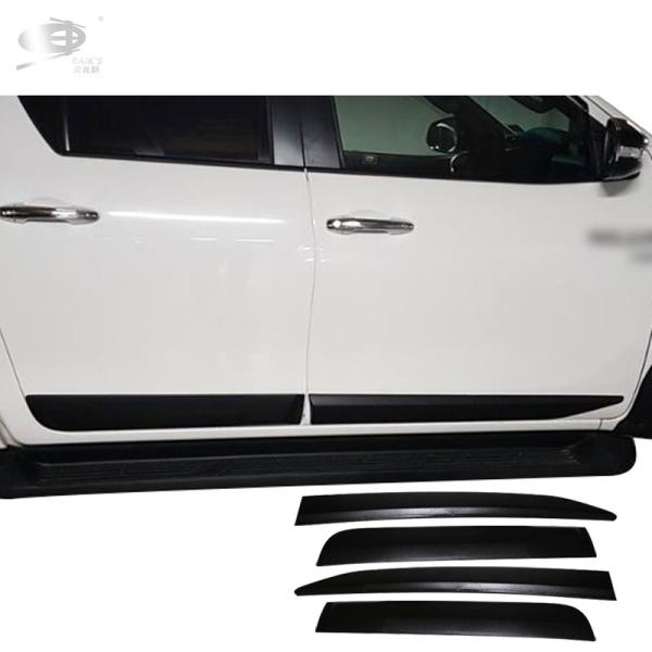 2019-On For Mitsubishi Triton L200 Side Moulding Matte Black ABS Body Clabbing