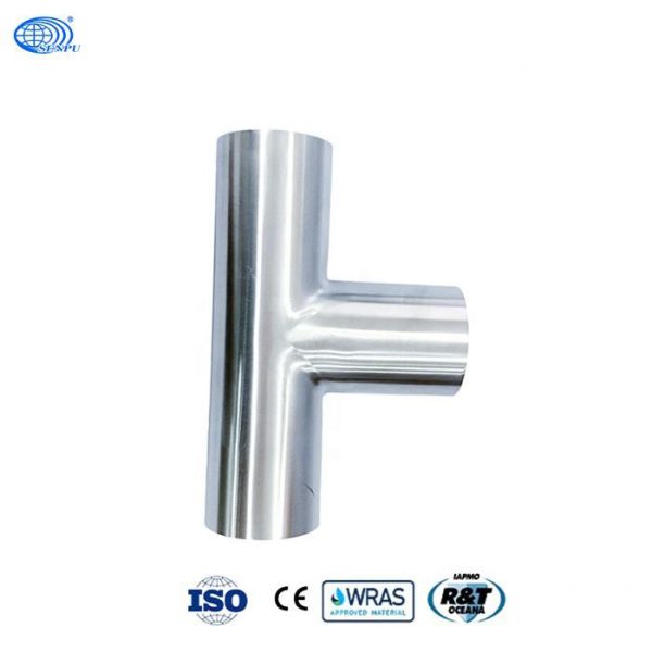SS304 Sanitary Polished Equal Union Tee Fittings Anti Corrosion