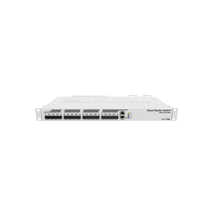 Mikrotik CRS317-1G-16S+RM Cloud Router Switch with 16 SFP+ Ports 1G Uplink and Full-Duplex & Half-Duplex Rack-mountable Layer 3 Switch