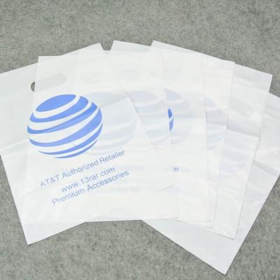 18x21 blue poly mailers with die-cut handle,plastic handle carry bags, handle plastic bags,mailing bag with handle