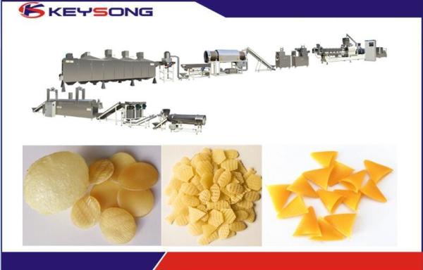 Custom Snack Pellet Production Line 380V 70kw Capacity 150kg / H 27000 X 2000 X 2000mm