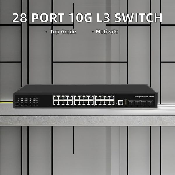 24 Ports Private Mold L3 Managed Ethernet Switch SG3000-RX-24N4X with 10G Uplink